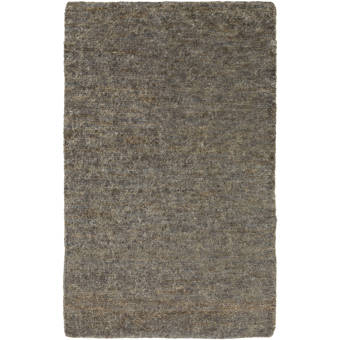 Brayden Studio Henslee Handmade Tufted Jute Gray Area Rug Wayfair