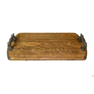 Designer Tray Decor Tray With Handles Handmade Wooden Serving Tray Decorative Tray Length- 14.5 Width- 9.5 Height- 1.5; Weight- 12.5 Ounces Small Centerpiece Tray Antique Serving Tray