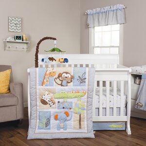 Jungle Fun 6 Piece Crib Bedding Set