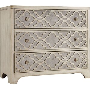 Sanctuary 3 Drawer Fretwork Chest