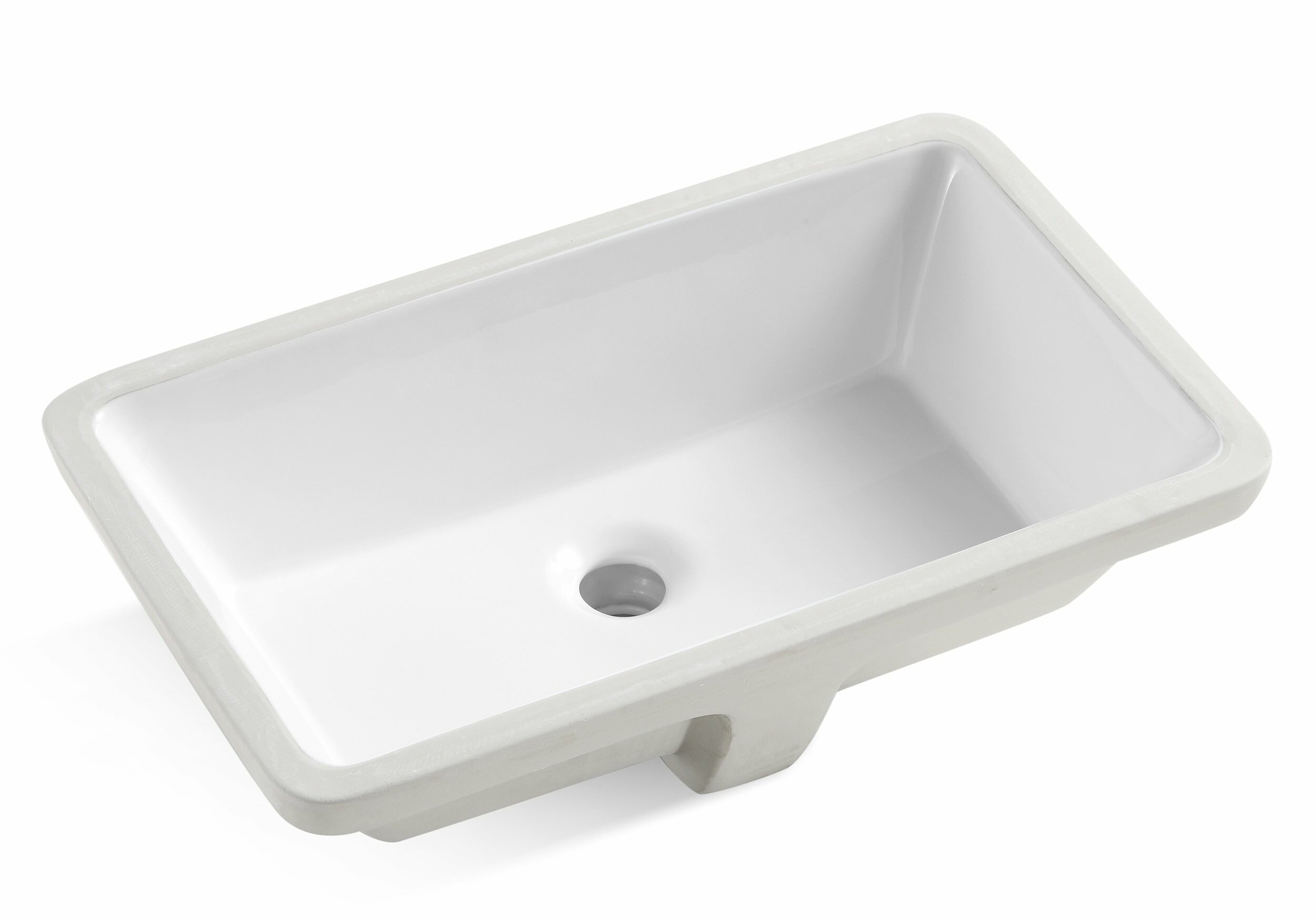 Koozzo Rectangular Undermount Bathroom Sink With Overflow Wayfair