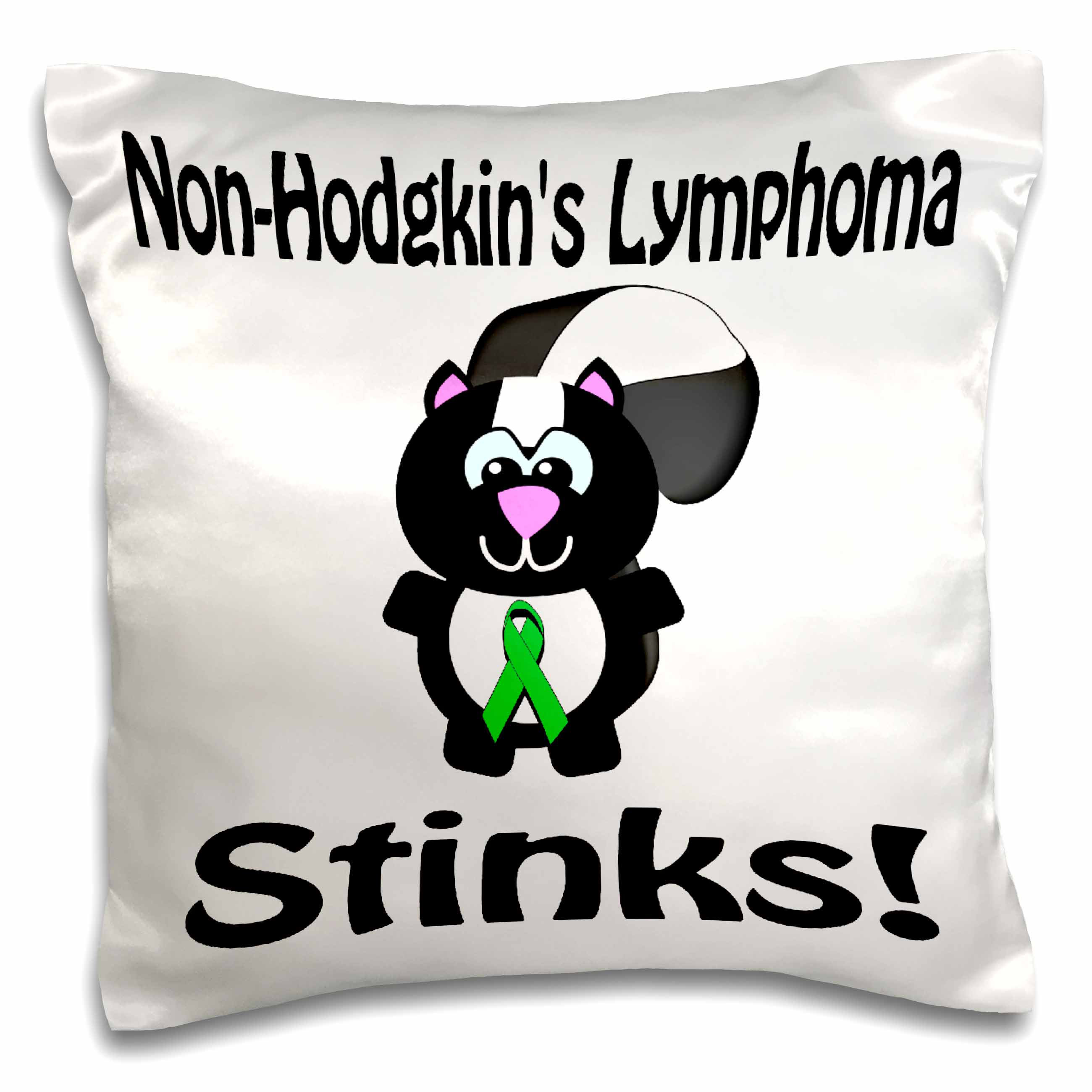 3drose Non Hodgkin S Lymphoma Stinks Skunk Awareness Ribbon Cause Design Pillow Cover Wayfair