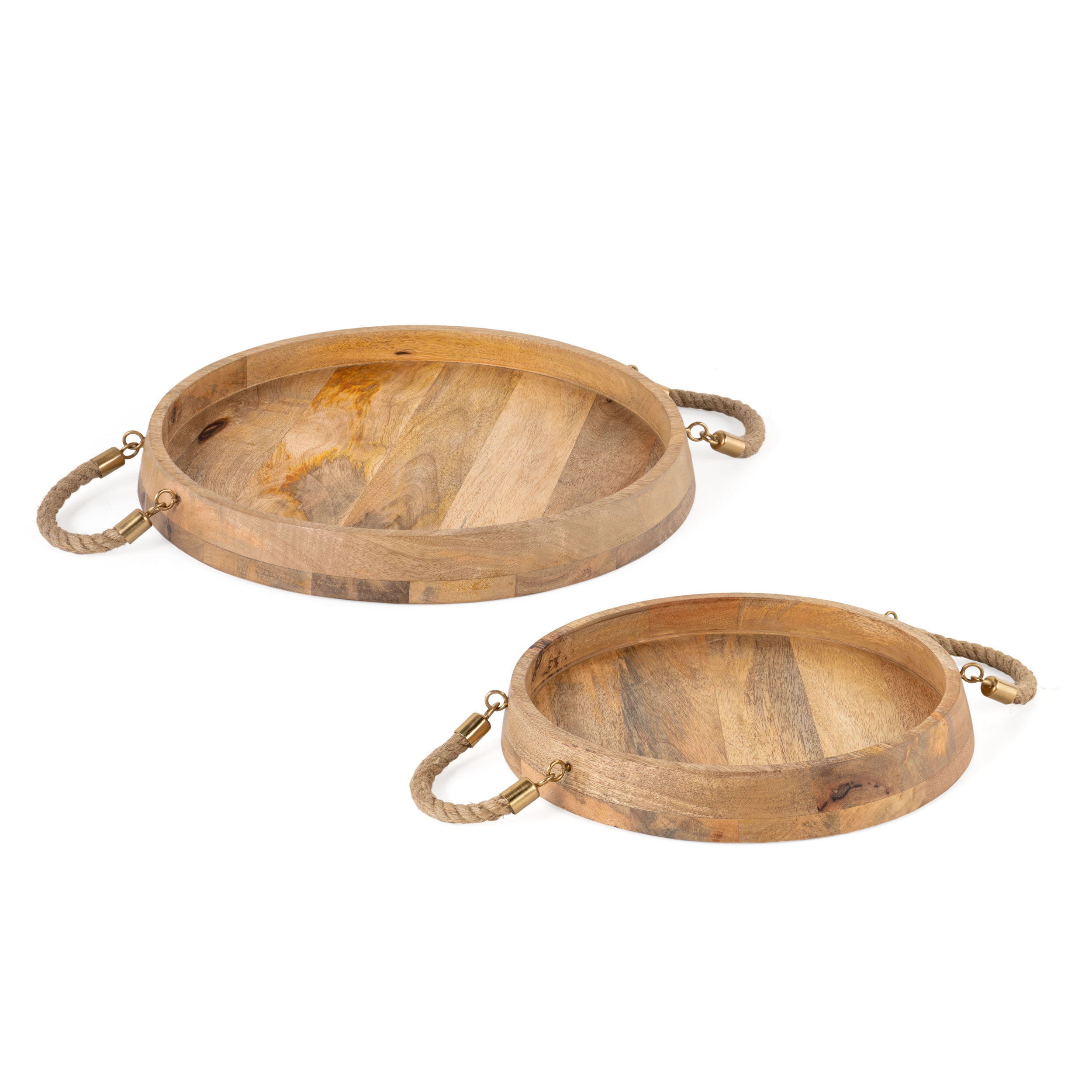 Loon Peak® Ellouise Solid Wood Tray Set of 2 Wayfair