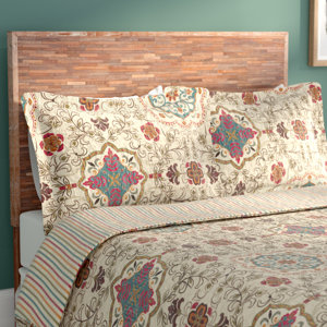 Chantrell Cotton Reversible Quilt Set