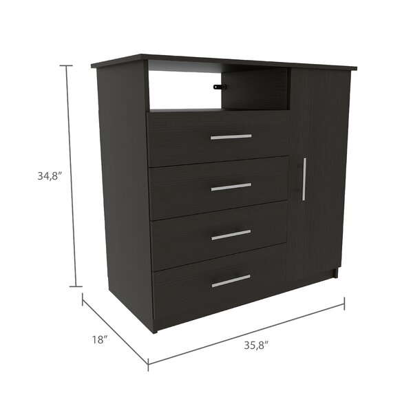 Amaran 4 Drawer 35.8'' W Combo Dresser