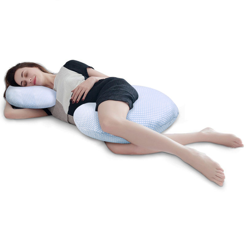 c shaped pregnancy pillow
