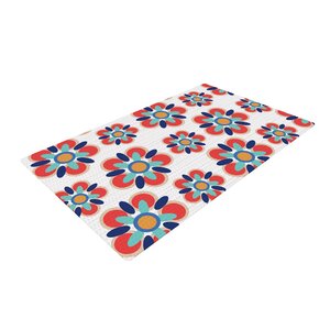 Jolene Heckman Folksy Red/Teal Area Rug