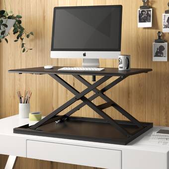 Symple Stuff Westbury Pneumatic Height Adjustable Standing Desk