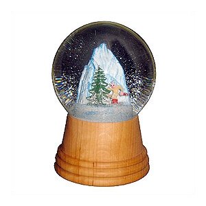 Skier Snow Globe