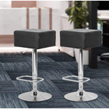 Adjustable Height Swivel Bar Stool (Set of 2) by Orren Ellis