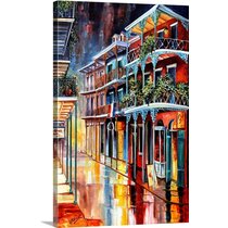 New Orleans Home Decor New Orleans Louisiana Skyline Canvas Wall Art Print 