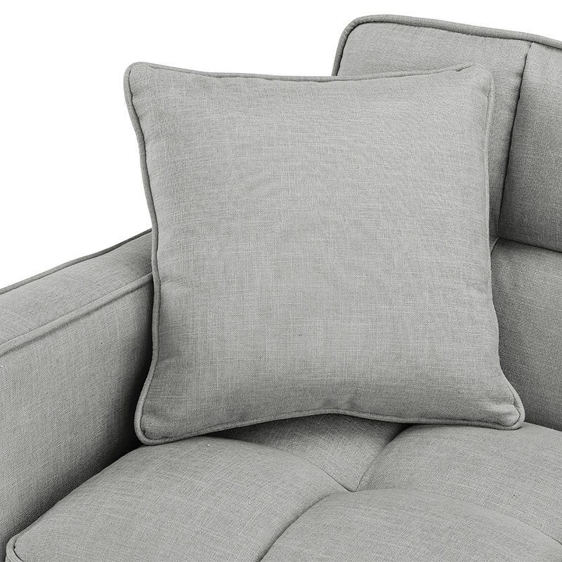 Hashtag Home Corn Modern Fabric 75 Square Arm Tufted Small Space Sofa Reviews Wayfair