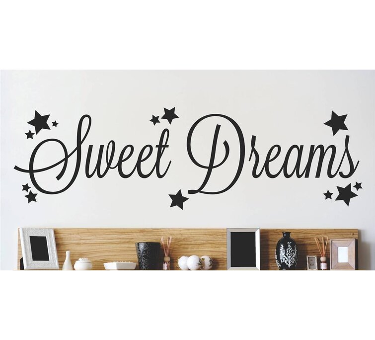 SWEET DREAMS  Wall Art Decal Girls Quote Vinyl Home Decor Words Lettering 24x48