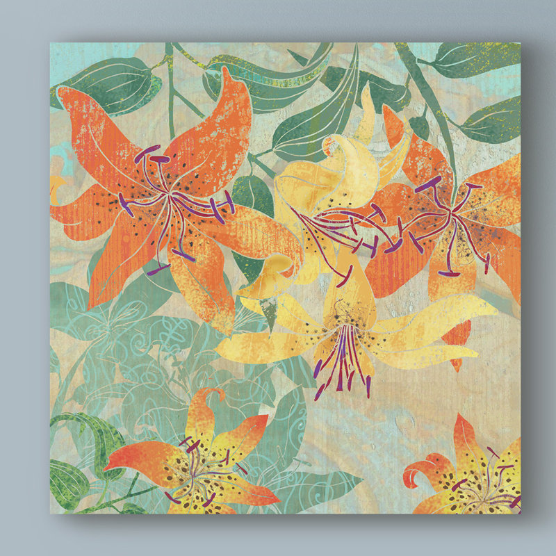 Winston Porter Tiger Lilies I Acrylic Painting Print On Wrapped