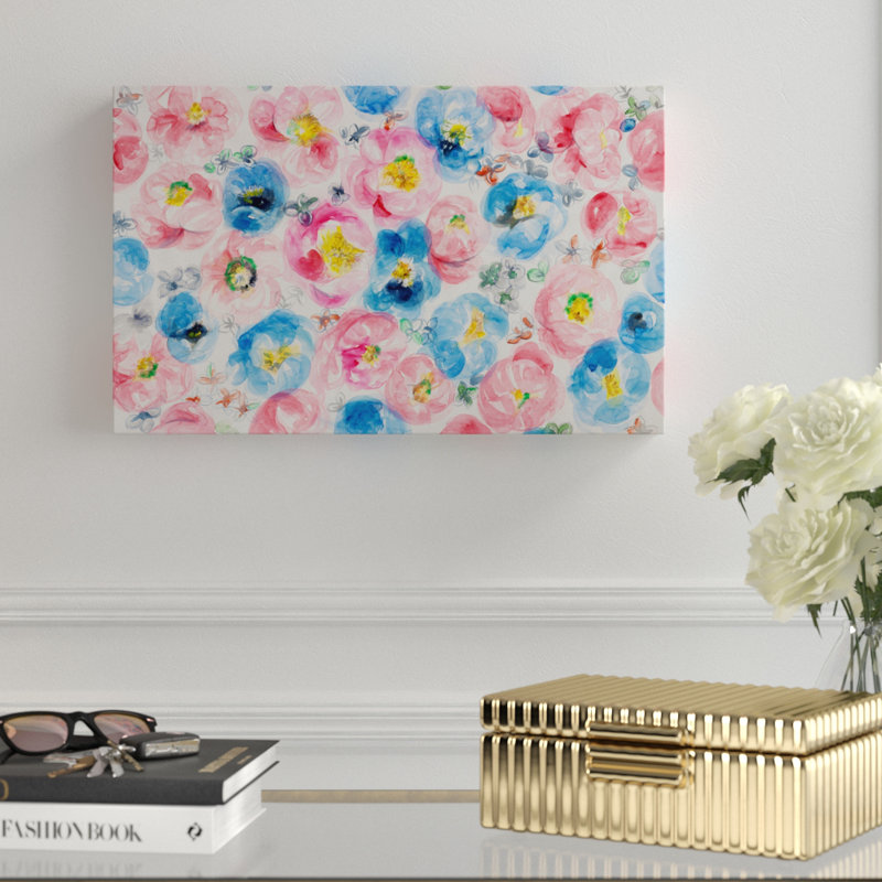 House Of Hampton Festive Flower Patterns 4 Acrylic Painting