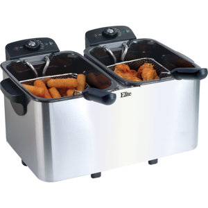 Platinum 2.83 Liter Stainless Steel Dual Deep Fryer