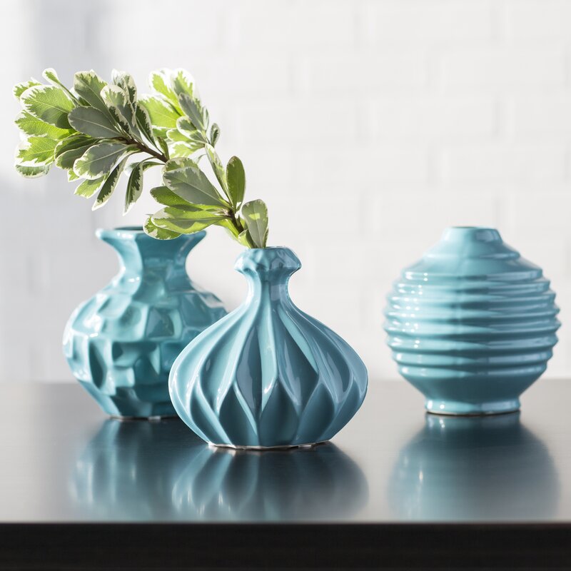 Langley Street Tylor 3 Piece Table Vase Set & Reviews | Wayfair