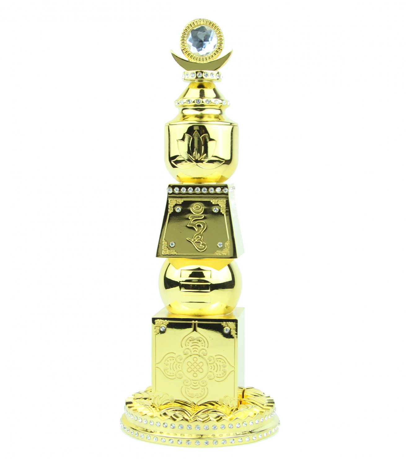 Dakota Fields Feng Shui Bejeweled Sun Moon Five Element Pagoda Sculpture Wayfair