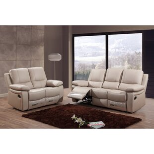 Genuine Leather Reclining Configurable Living Room Set by LIKKEI