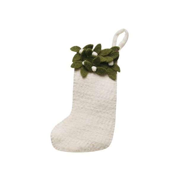 felted wool heirloom Christmas stocking made to order in any color combination