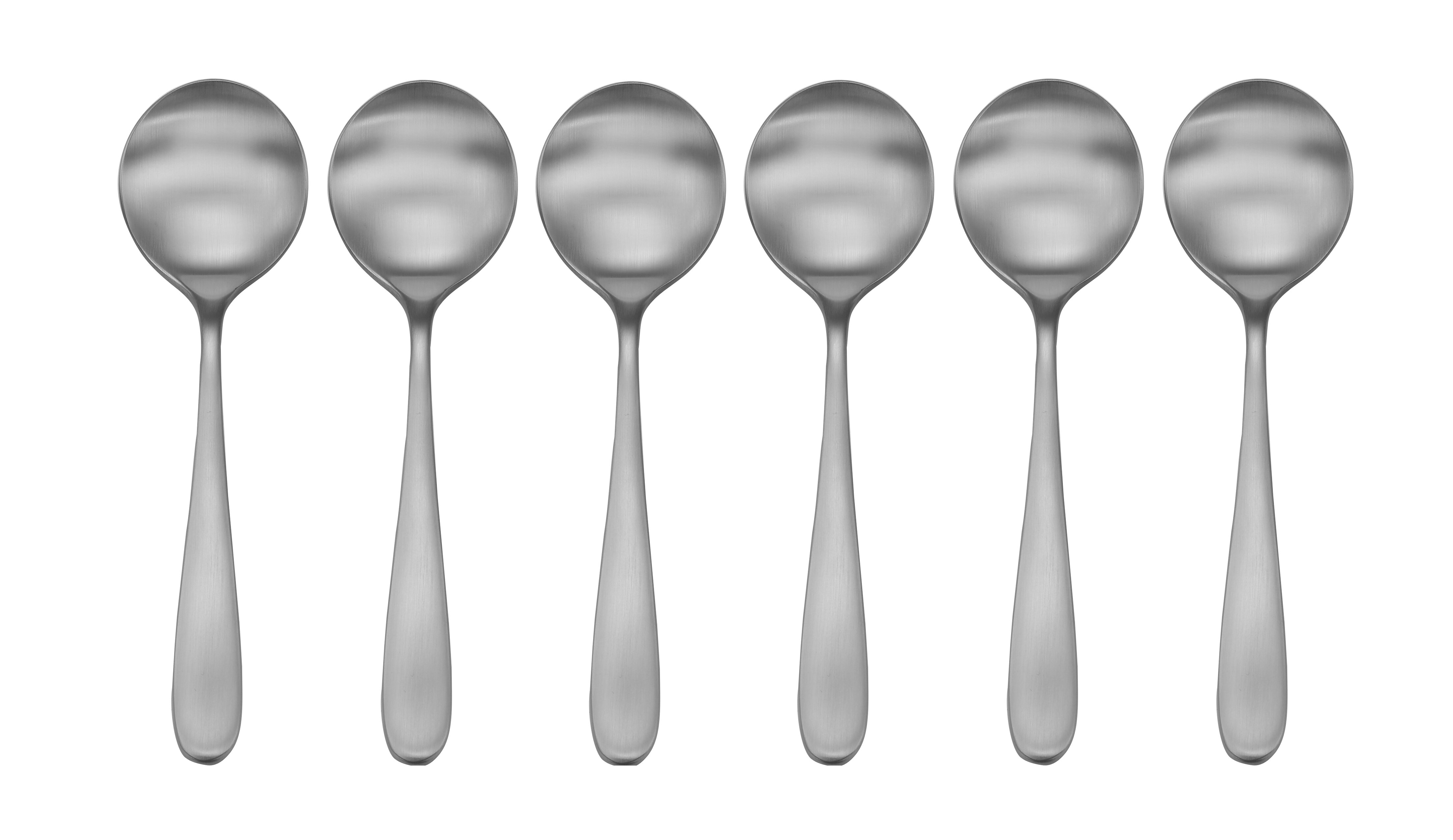 Cutlery Stainless Steel 18/0 12 x Bead Soup Spoon Dozen Soup Spoons 