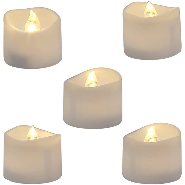 Wedding Warm White Long Pillar Candle Mood Light Votive LED Candle Tealight