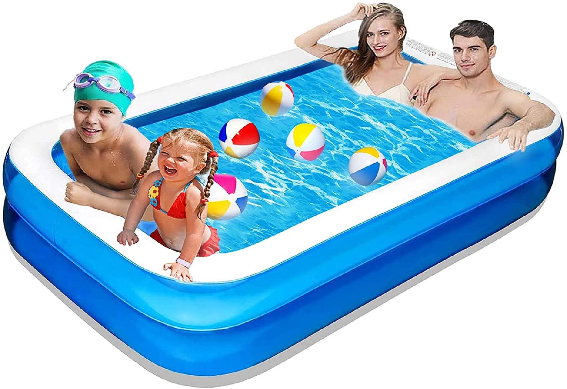 Family Swimming Pool Outdoor Garden Summer Inflatable Kids Adults Paddling Pool
