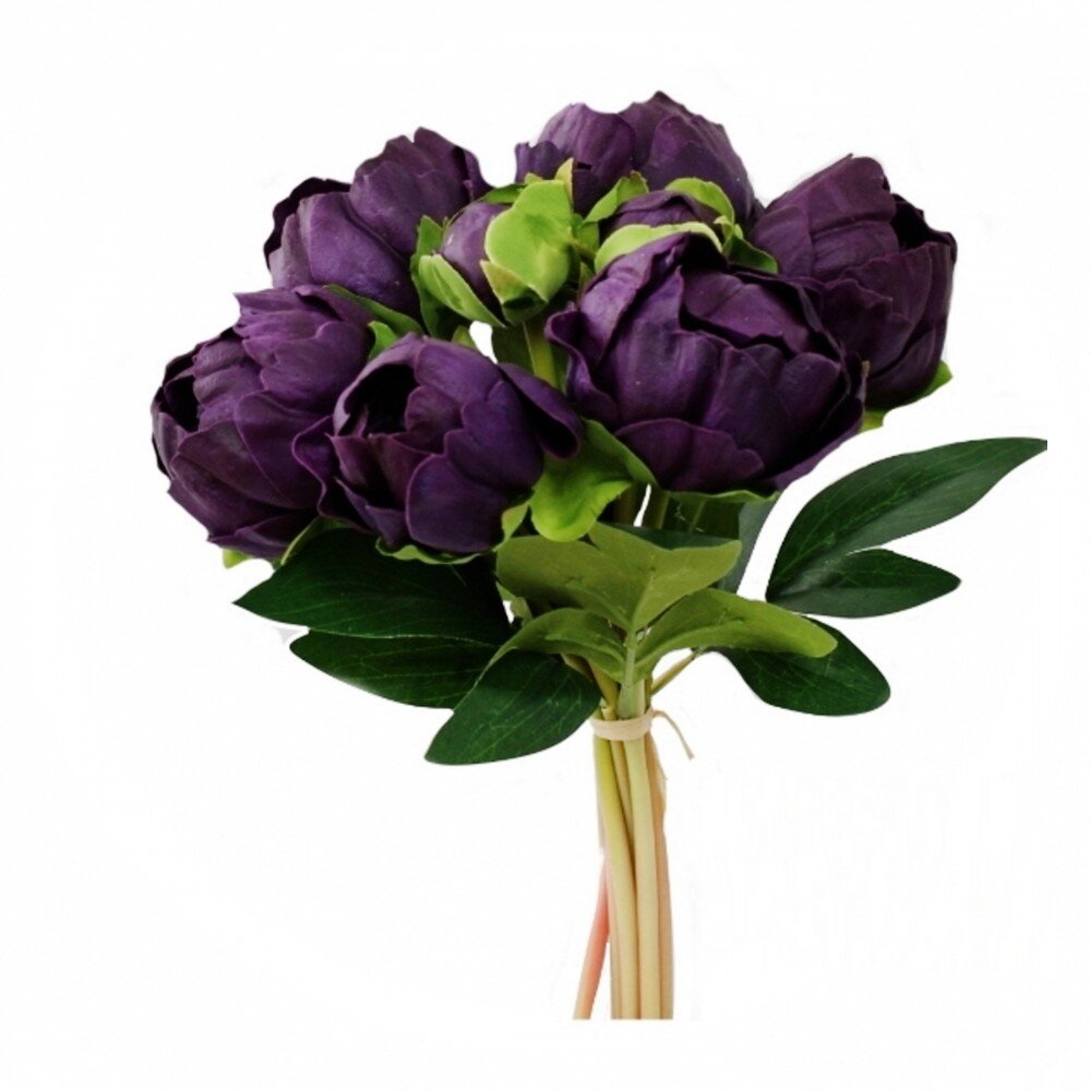 NEW Beautiful Artificial Deep Purple Orchid Wedding Corsage & Safety Catch SMALL