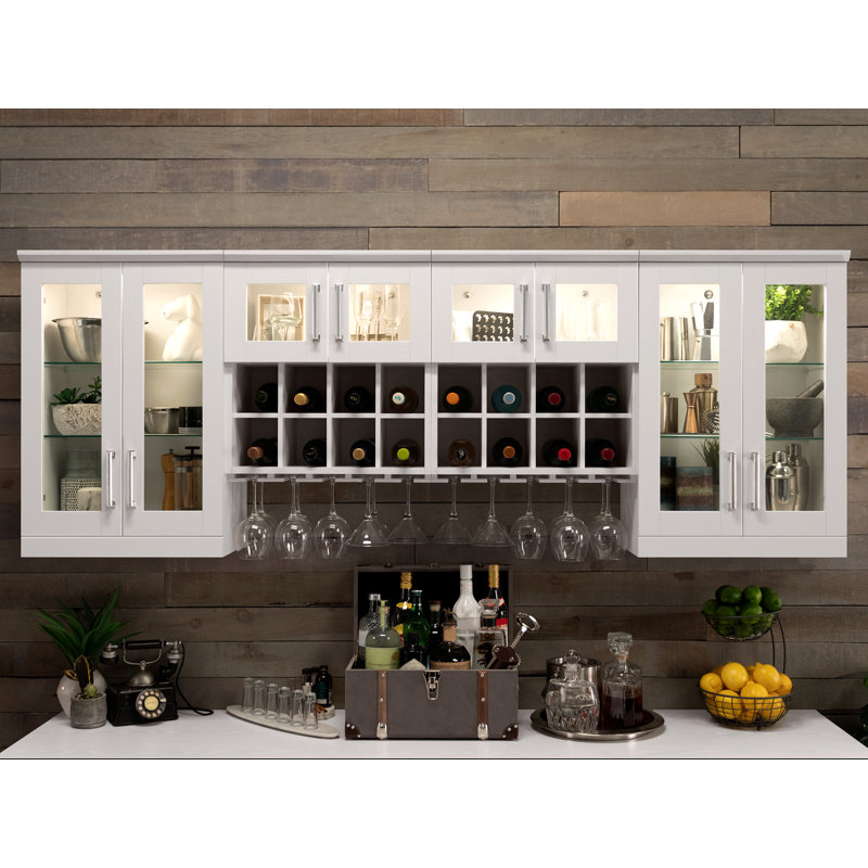 Newage Products Home Bar Wall Wine Rack Cabinet 21 Wayfair