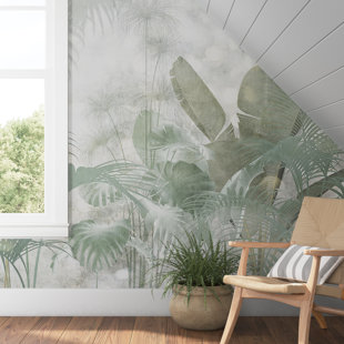 Colours Eula Natural Forest Patterned Smooth Washable Wallpaper Paste The Wall 
