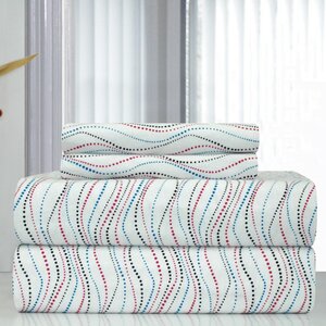 Heavy Weight Metro Printed Flannel Sheet Set