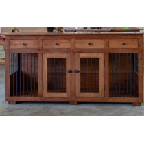 dog crate tv console