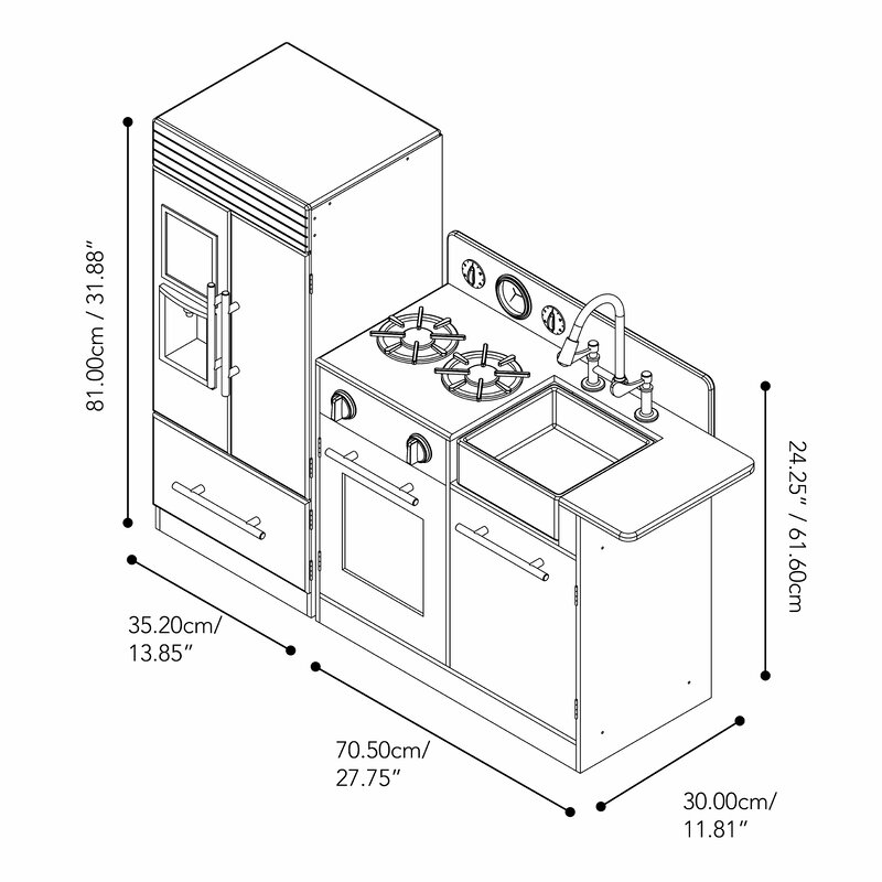 2 piece urban adventure play kitchen