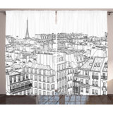 Paris Theme Curtains Wayfair