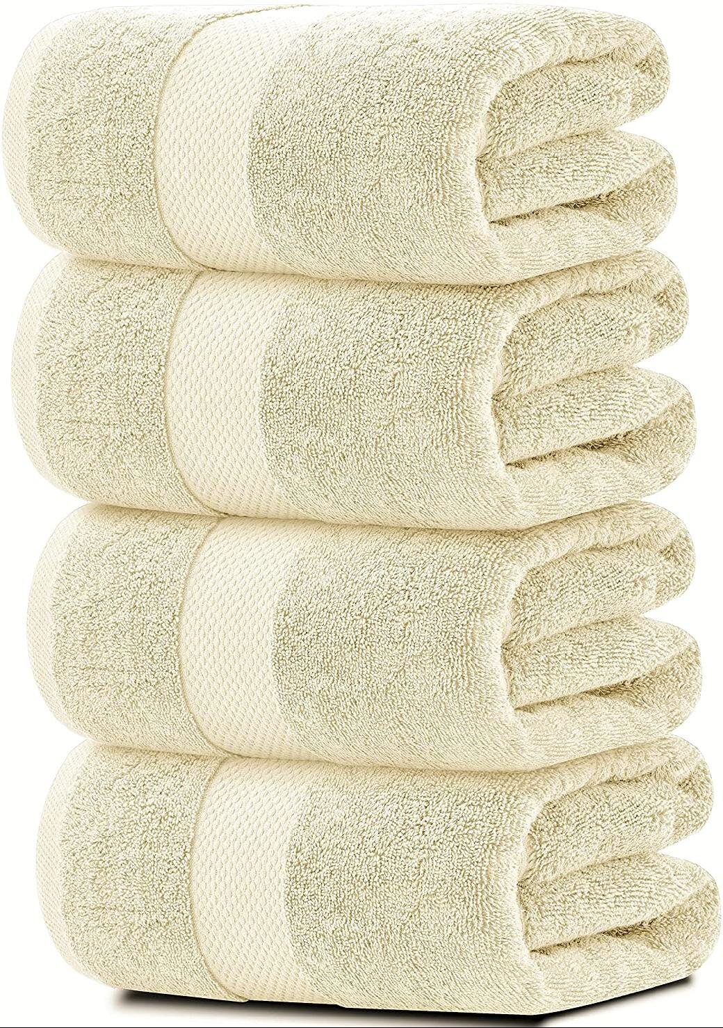Stone-Washed 30 x 60 inch Soft Lightweight Travel Towel Pure 100% Linen Bath Towel Natural Flax Thin Towel for Bathroom Gym or Sauna Waffle Weave Quick Dry Beach Towel Sustainable Bath Sheet
