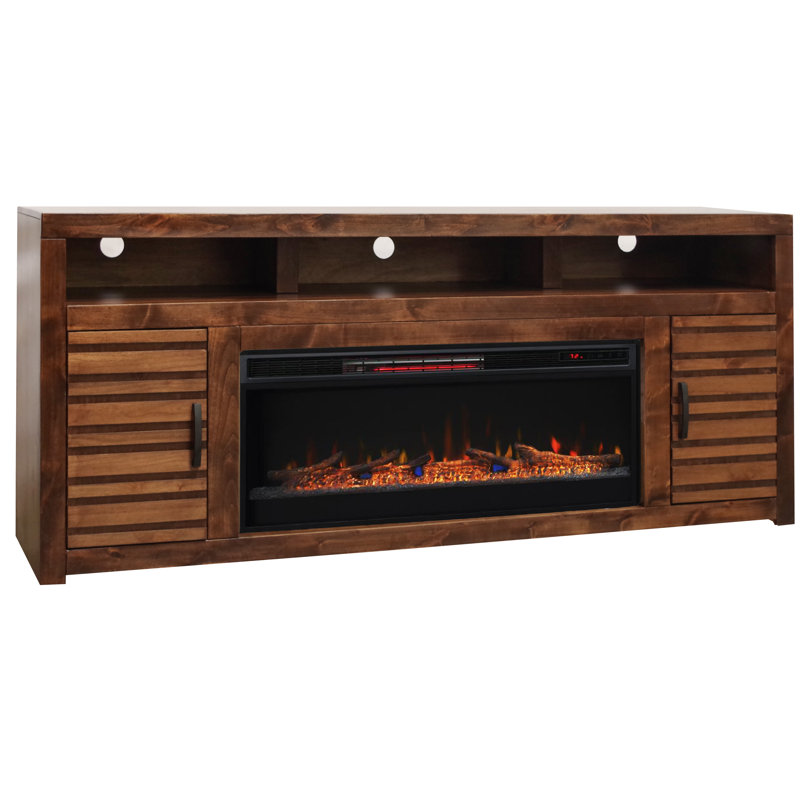 Loon Peak Belle Isle Tv Stand For Tvs Up To 78 Electric Fireplace