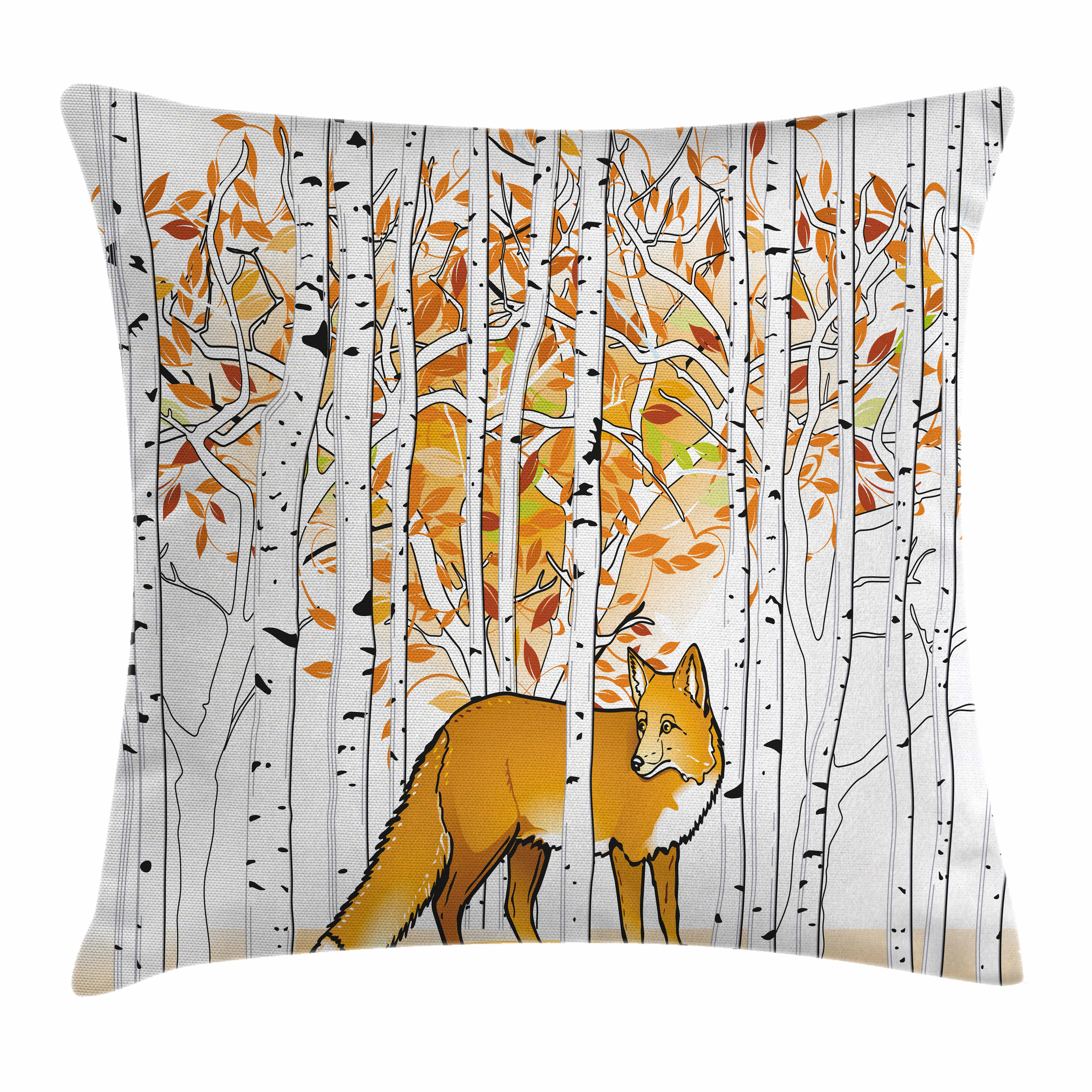 fox pillow cover
