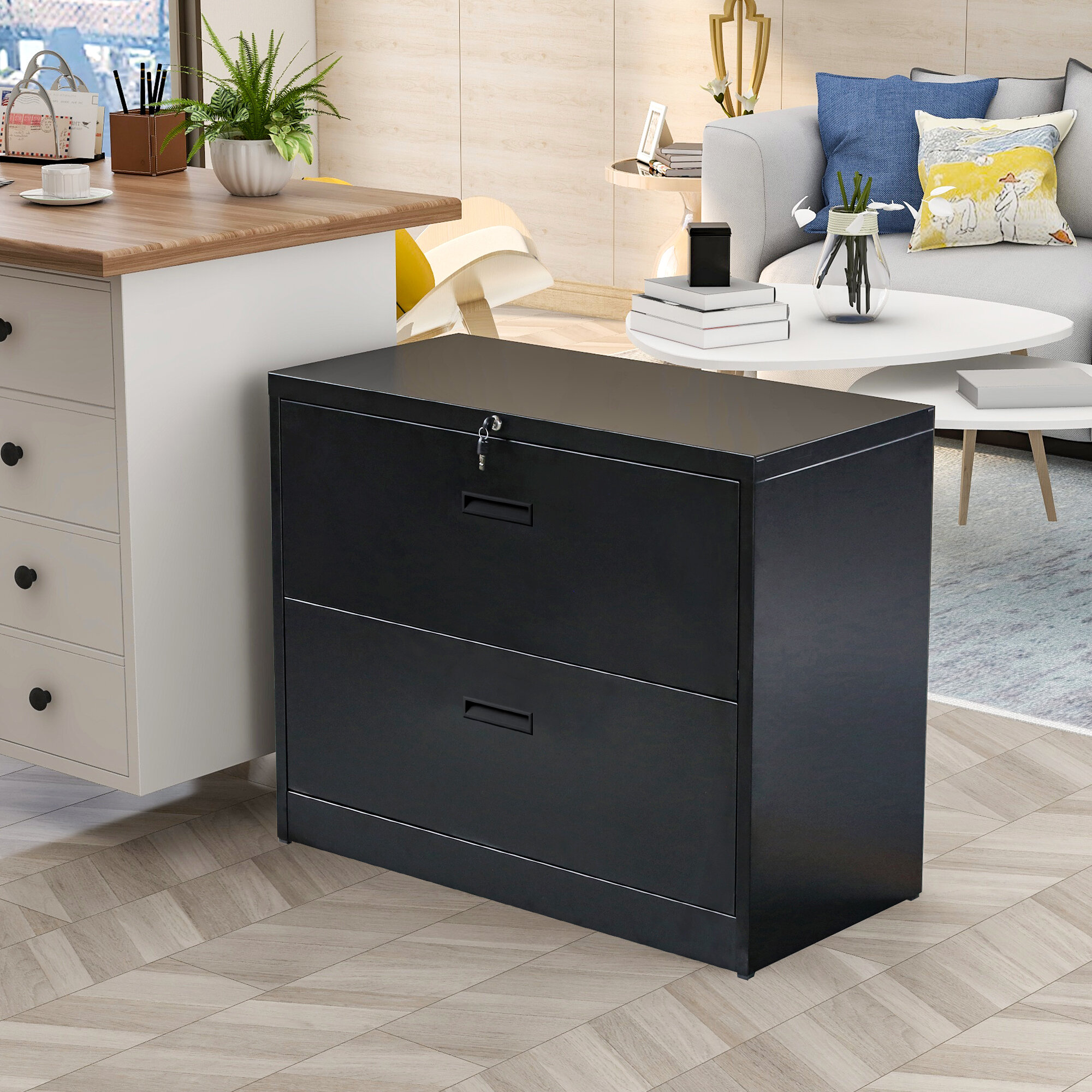 Inbox Zero 2 Drawer Lateral Filing Cabinet Wayfair