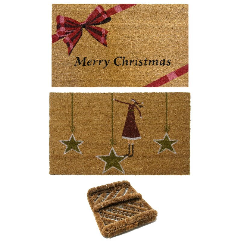 Rubber Cal Inc Christmas Outdoor Door Mat Wayfair