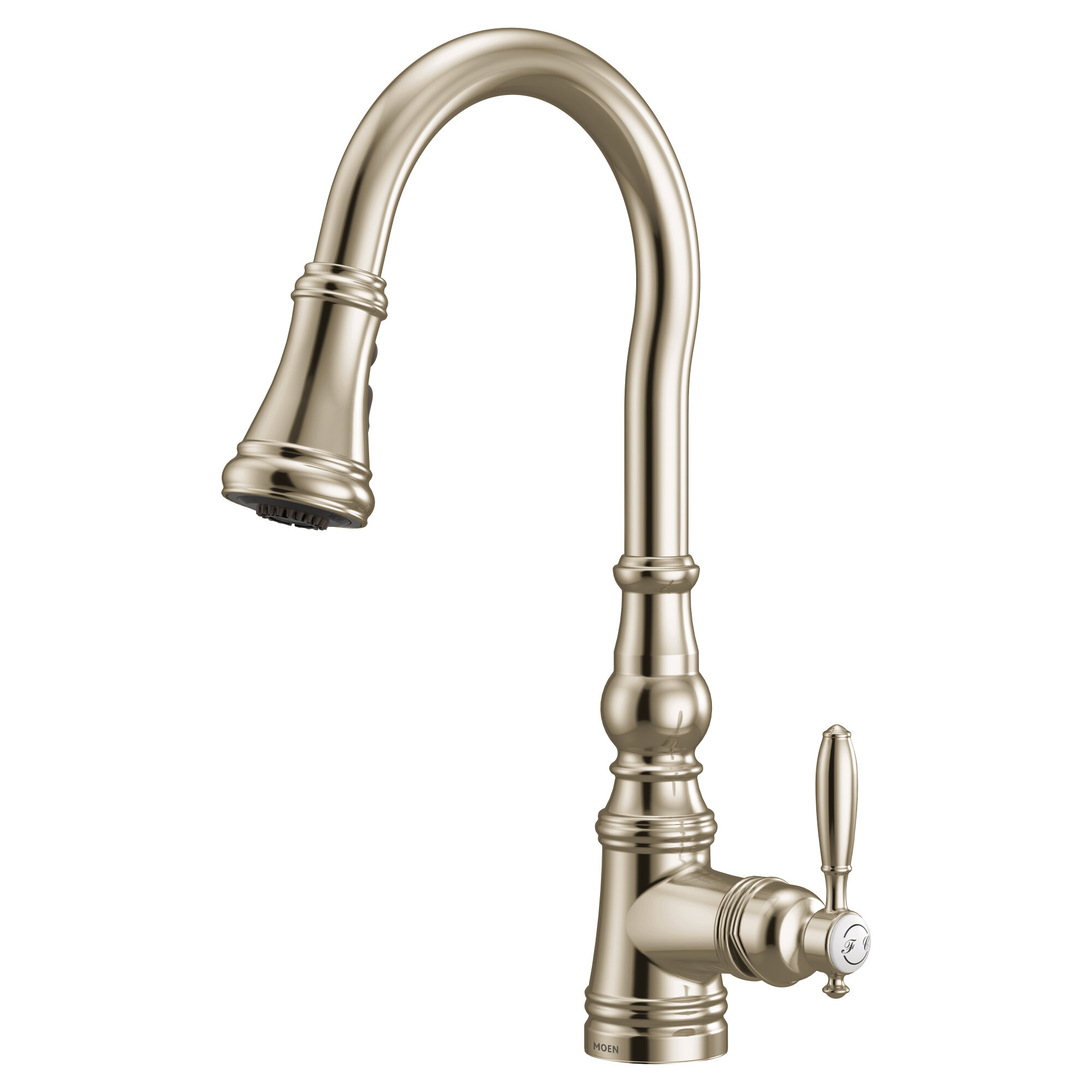 Moen Weymouth One-Handle Pull Down Single Handle Kitchen Faucet with ...