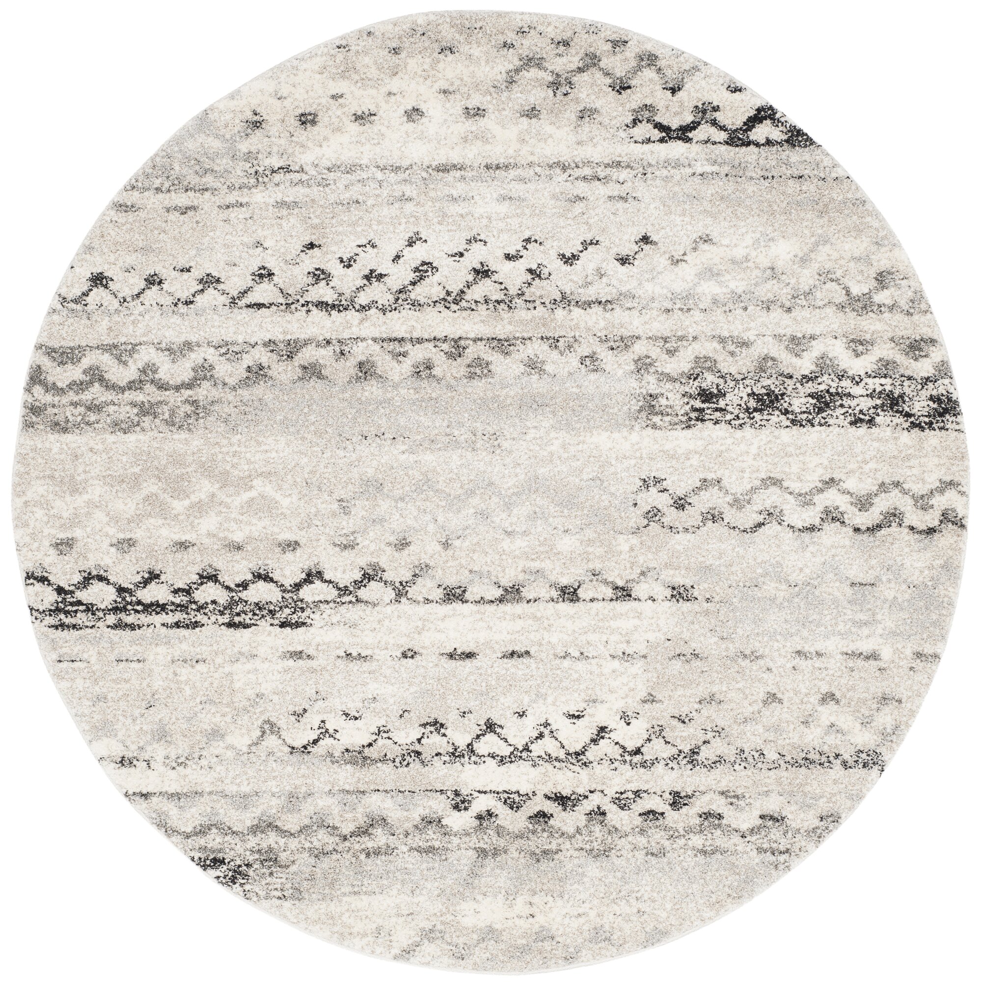 Varick Gallery Sabang Cream Gray Area Rug & Reviews