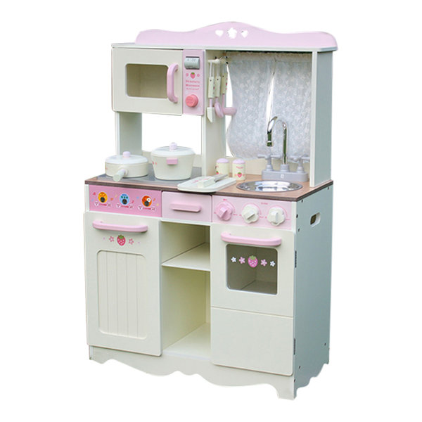 pink wooden kitchen george