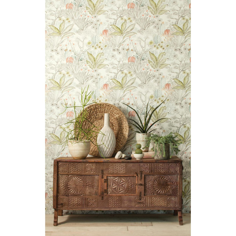 York Wallcoverings Flowering Desert 27 L X 27 W Wallpaper Roll