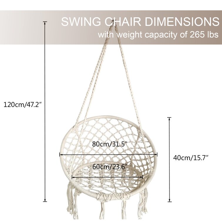 saxon macrame chair hammock