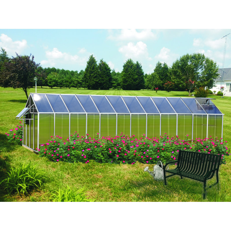Riverstone Industries Corporation Monticello Mojave 8 1 Ft W X 24 5 Ft D Greenhouse Wayfair