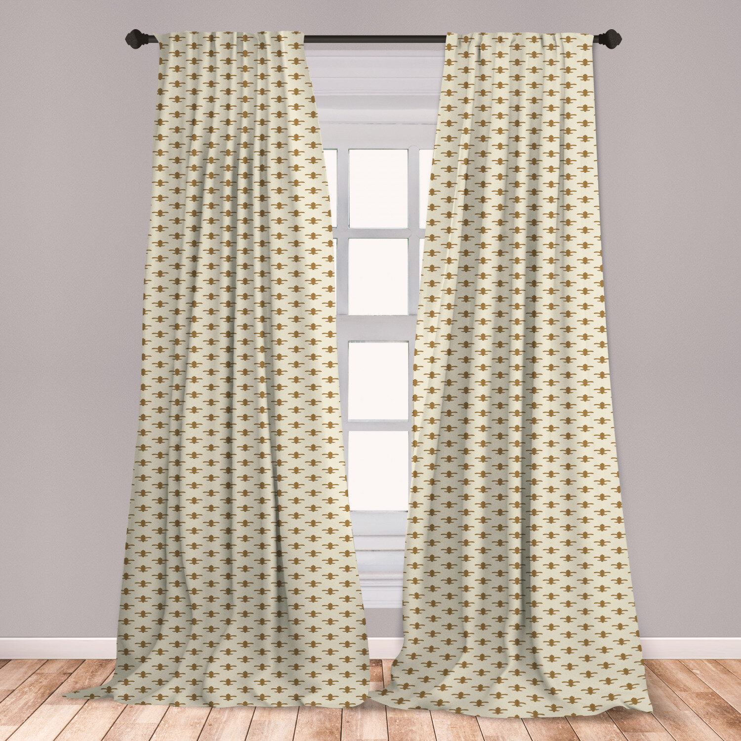 East Urban Home Ambesonne Geometric Window Curtains