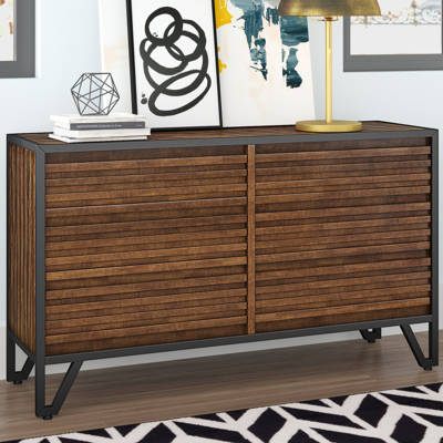 Lund Stacked Wood 5 Drawer Chest Allmodern