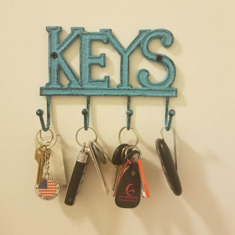 TOPEFIC Wall Keychain Rack | Wayfair