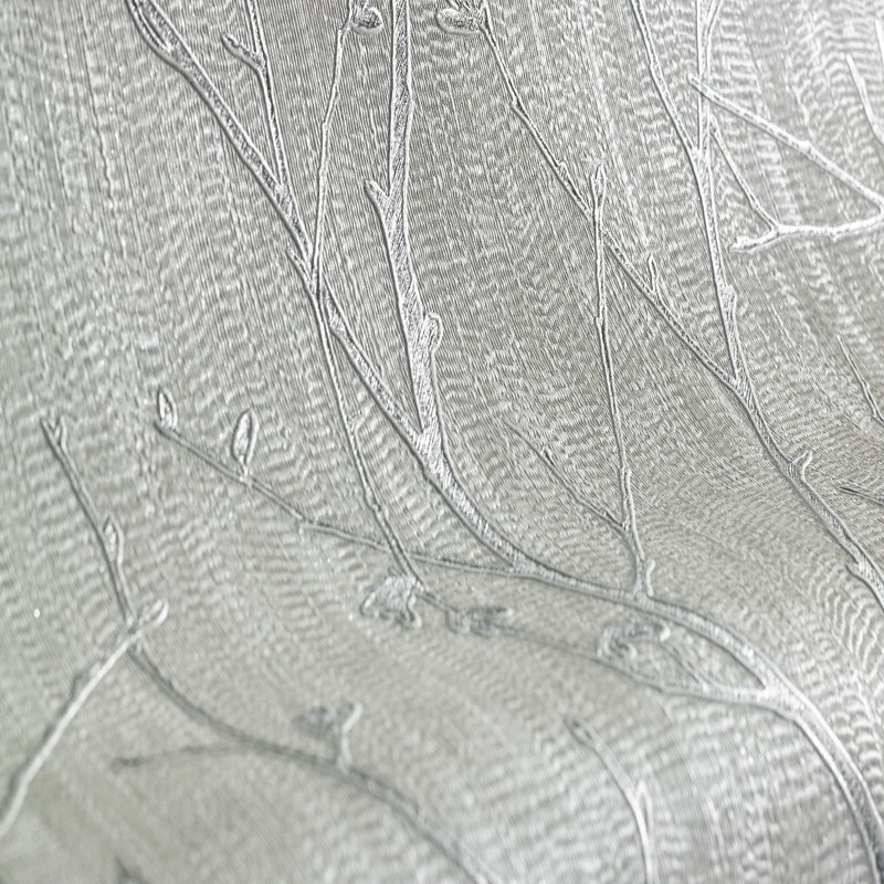 East Urban Home Water Silk Sprig 10m x 52cm Matte Wallpaper Roll