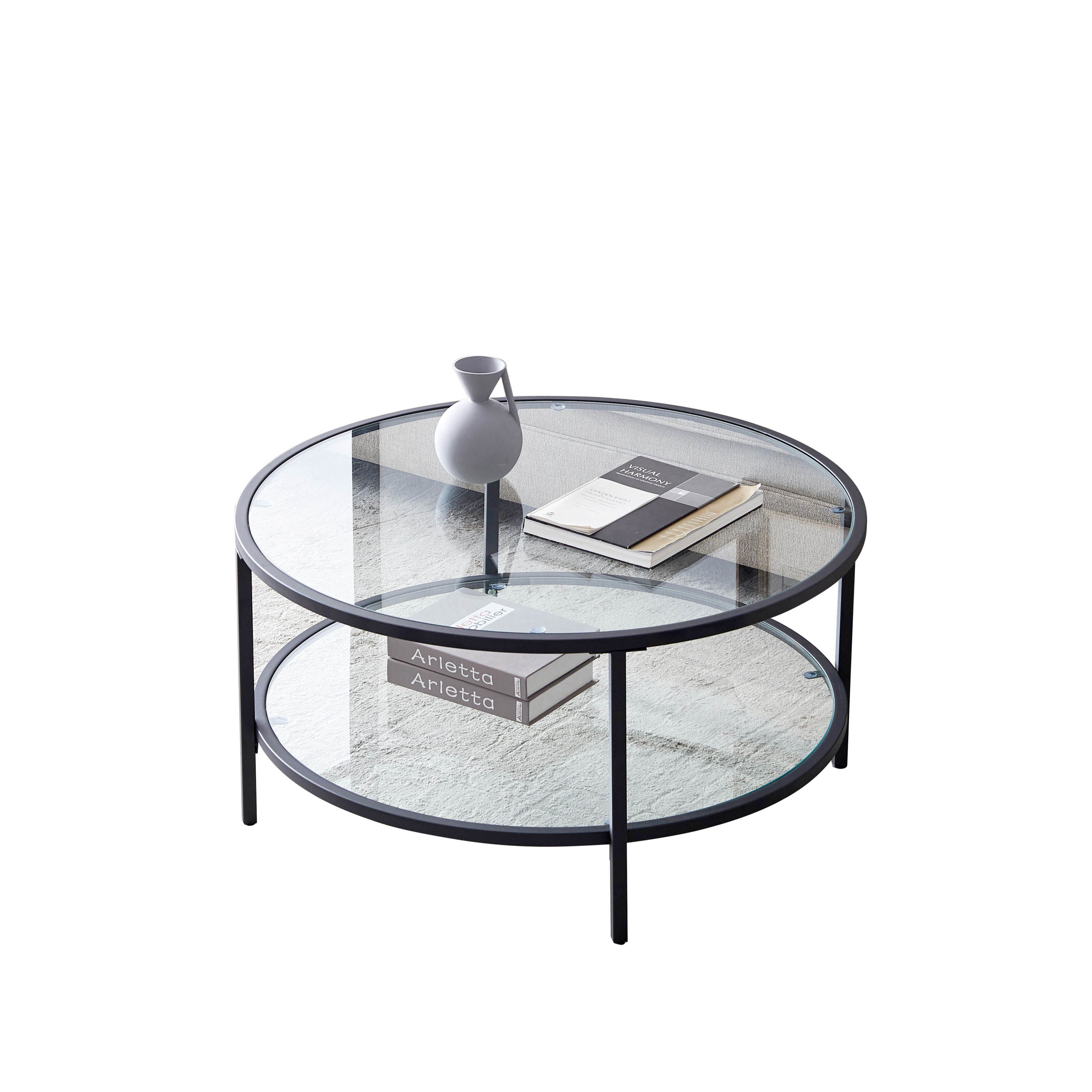 Latitude Run 4 Legs Coffee Table With Storage Wayfair